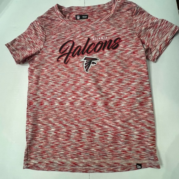 ATLANTA FALCONS WOMEN’S SHORT SLEEVE, ROUND NECK SHIRT - Picture 1 of 5